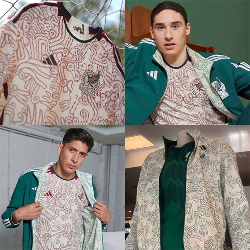 2022 Mexico World Cup Reversible Anthem Jacket Green&White